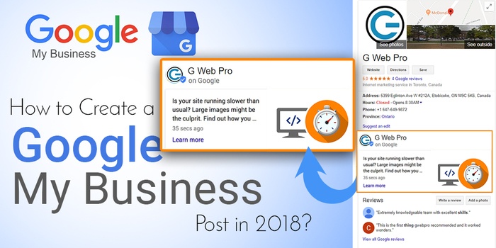 google my business post
