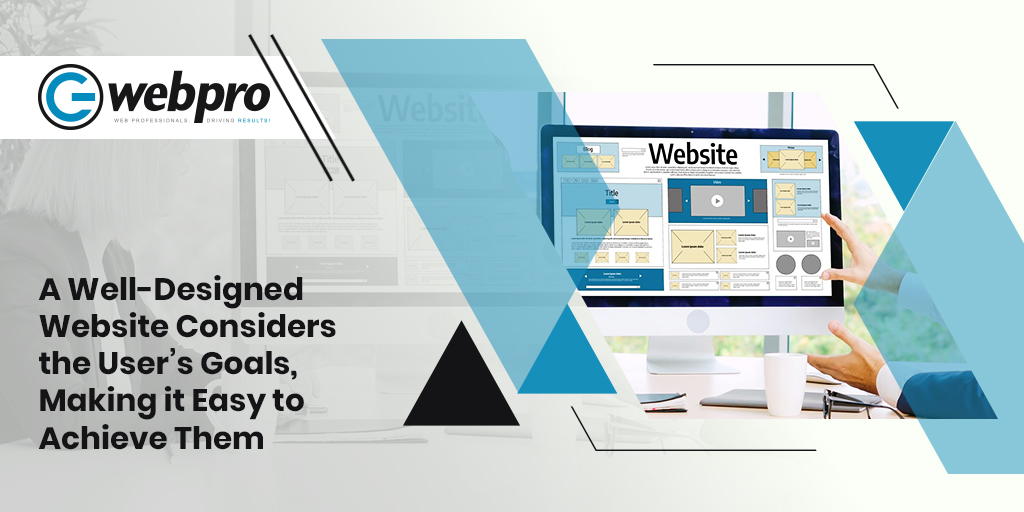 A well-designed website aligns with user goals for easy navigation and achievement