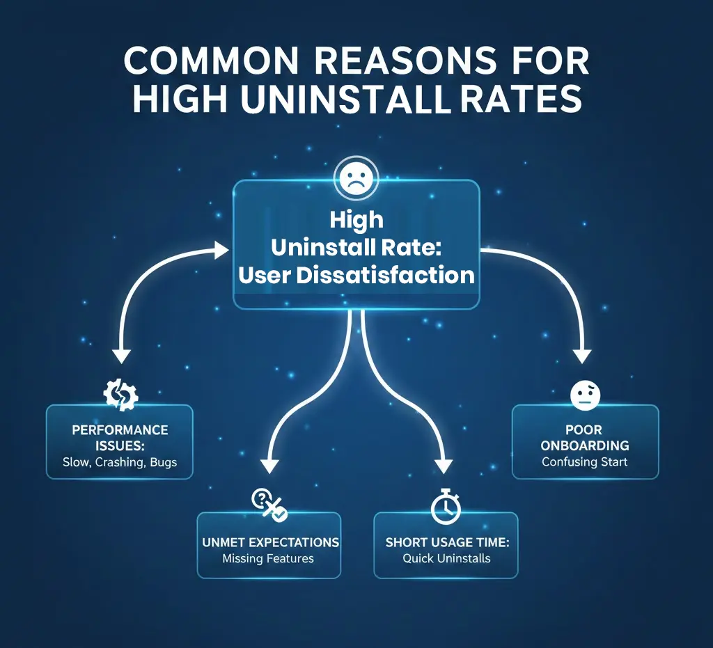 Reasons for High Uninstall Rates