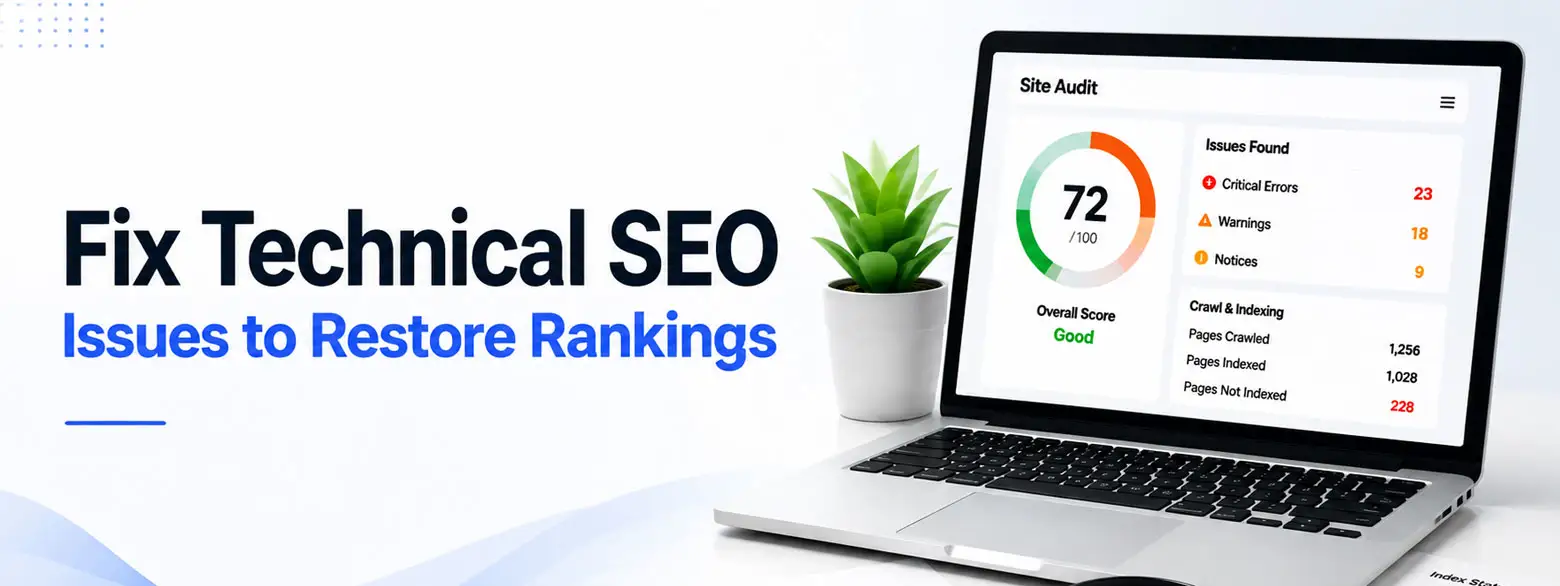 Fix Technical SEO Issues to Restore Rankings